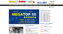 Desktop Screenshot of megatopradio.com